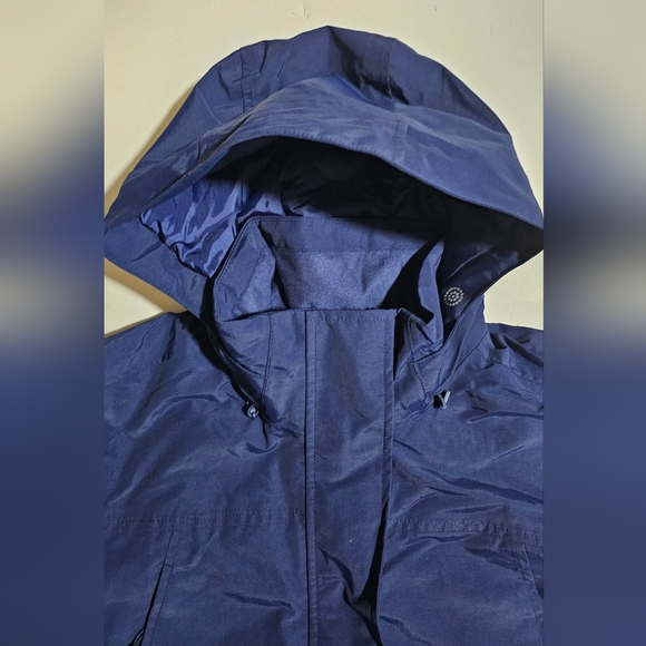 Lands' End Squall Insulated Stadium Coat Navy Size S 6-8 - Picture 4 of 12